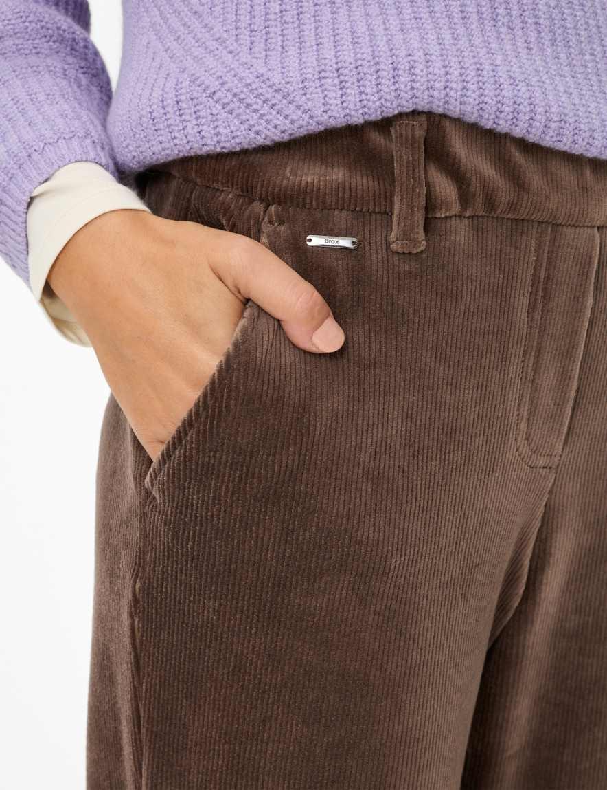 Raphaela By Brax Women's Fashion Pants Style MAINE Dark Brown Wide Leg