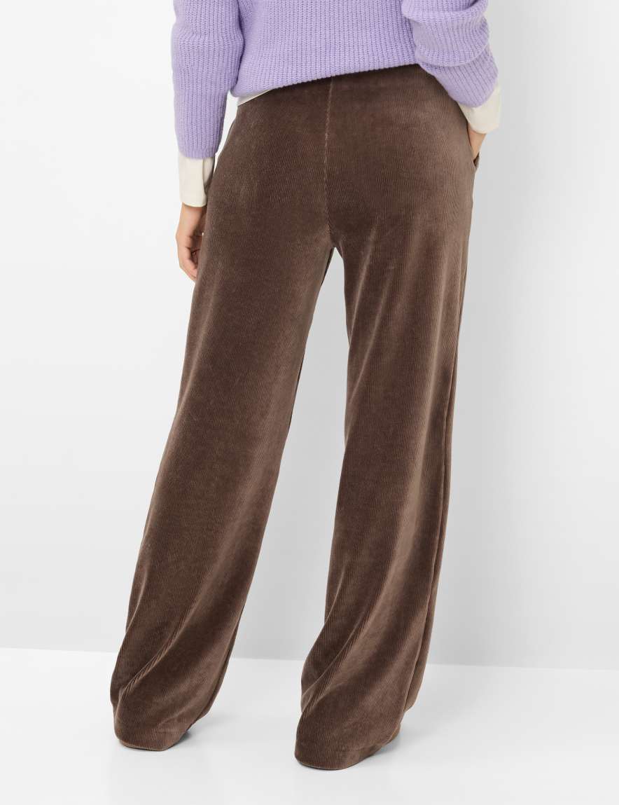 raphaela by brax Women's fashion Pants Style MAINE Dark Brown Wide Leg