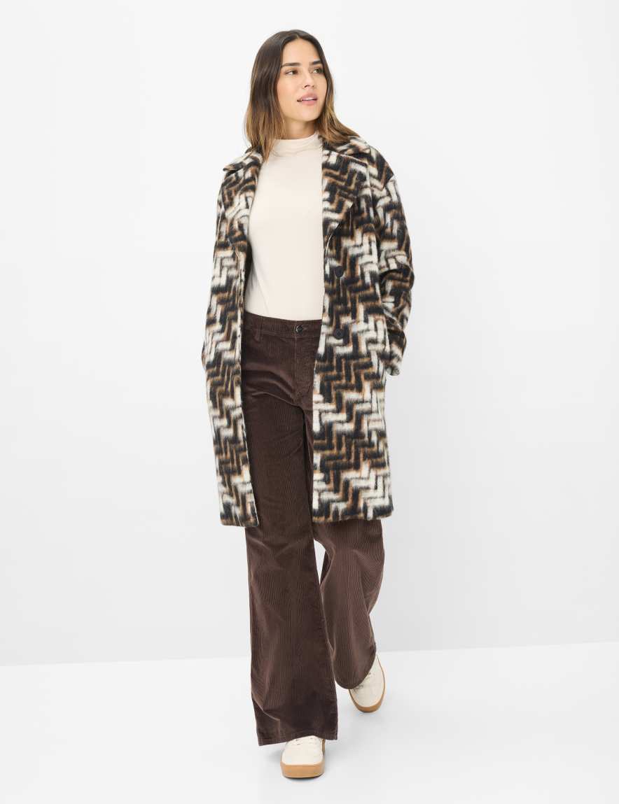 Raphaela By Brax Women's Fashion Pants Style MAINE Dark Brown Wide Leg