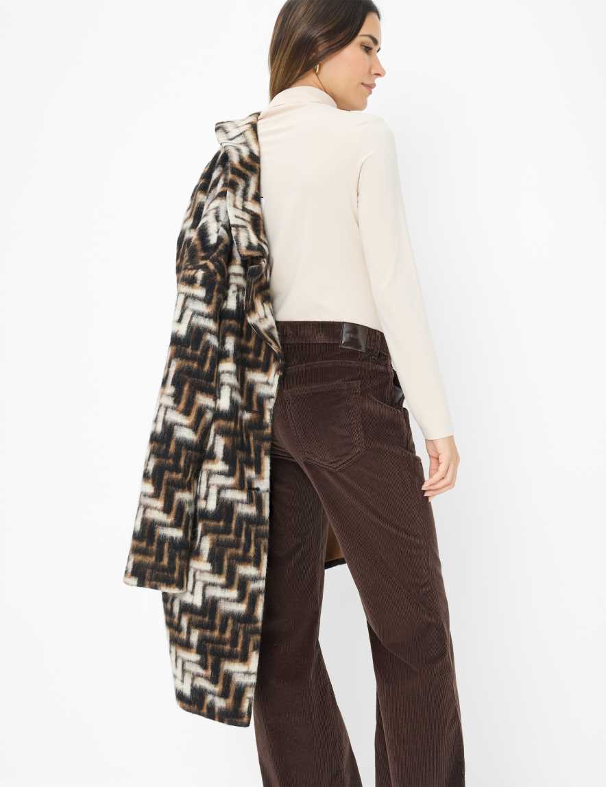 Raphaela By Brax Women's Fashion Pants Style MAINE Dark Brown Wide Leg