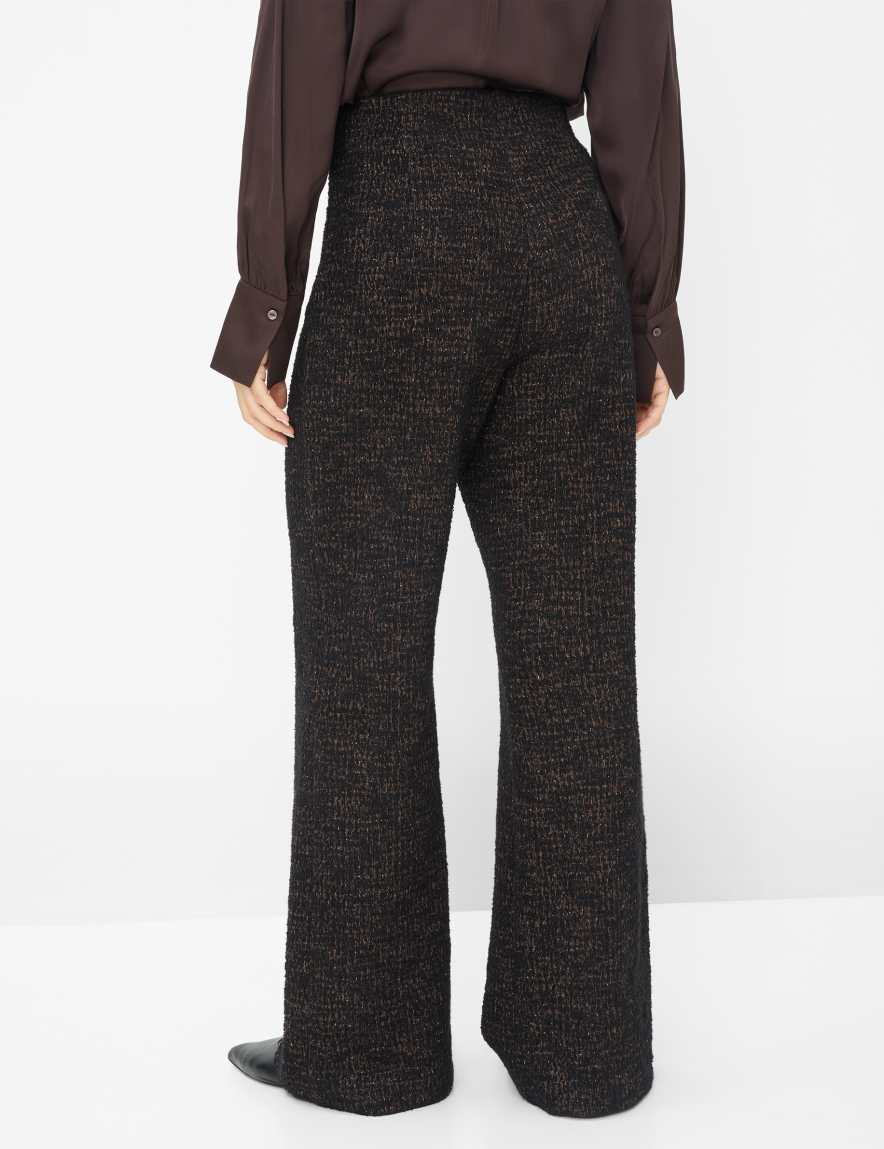 raphaela by brax Women's fashion Pants Style MAINE Dark Brown Wide Leg