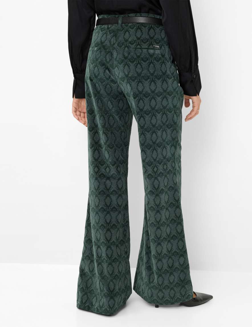 raphaela by brax Women's fashion Pants Style MAINE Dark Green Wide Leg