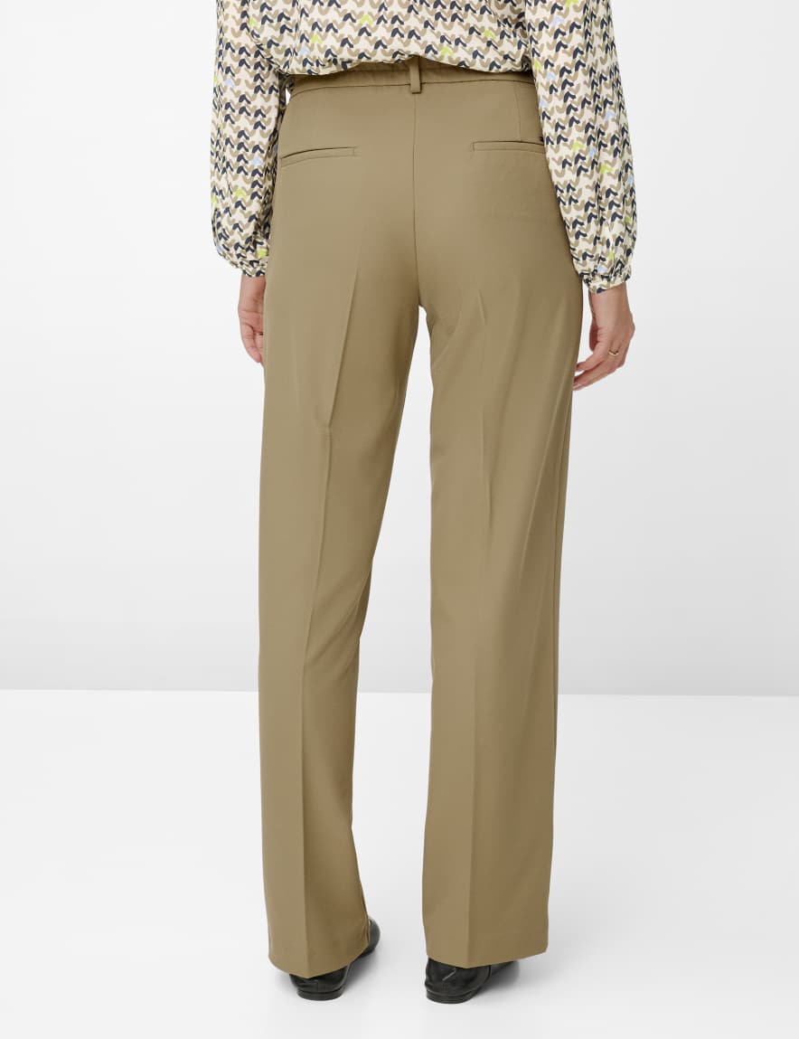 raphaela by brax Women's fashion Pants Style MAINE Green - Khaki Wide Leg