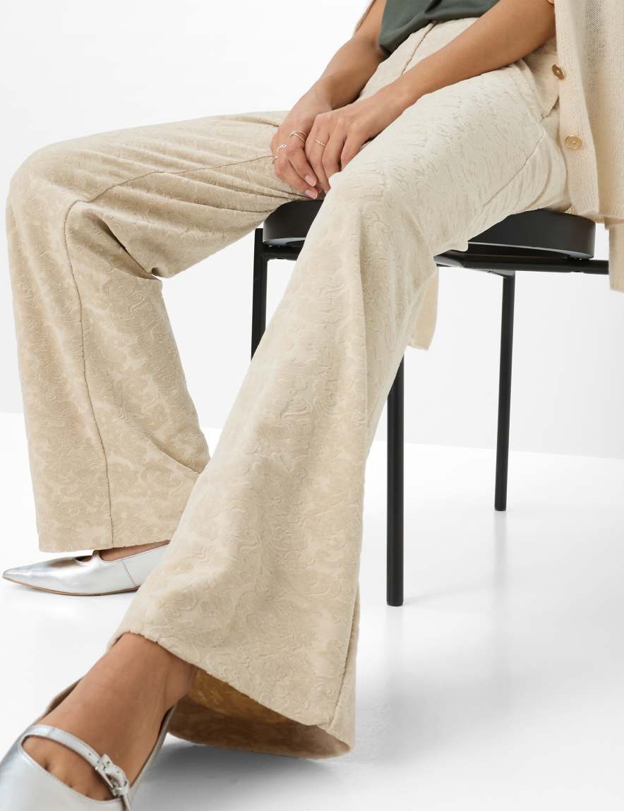 Raphaela By Brax Women's Fashion Pants Style MAINE Light Beige Wide Leg