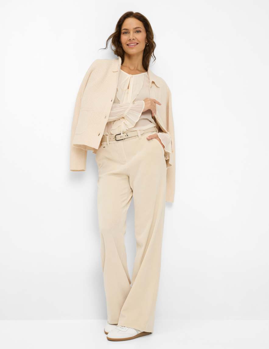 Raphaela By Brax Women's Fashion Pants Style MAINE Light Beige Wide Leg