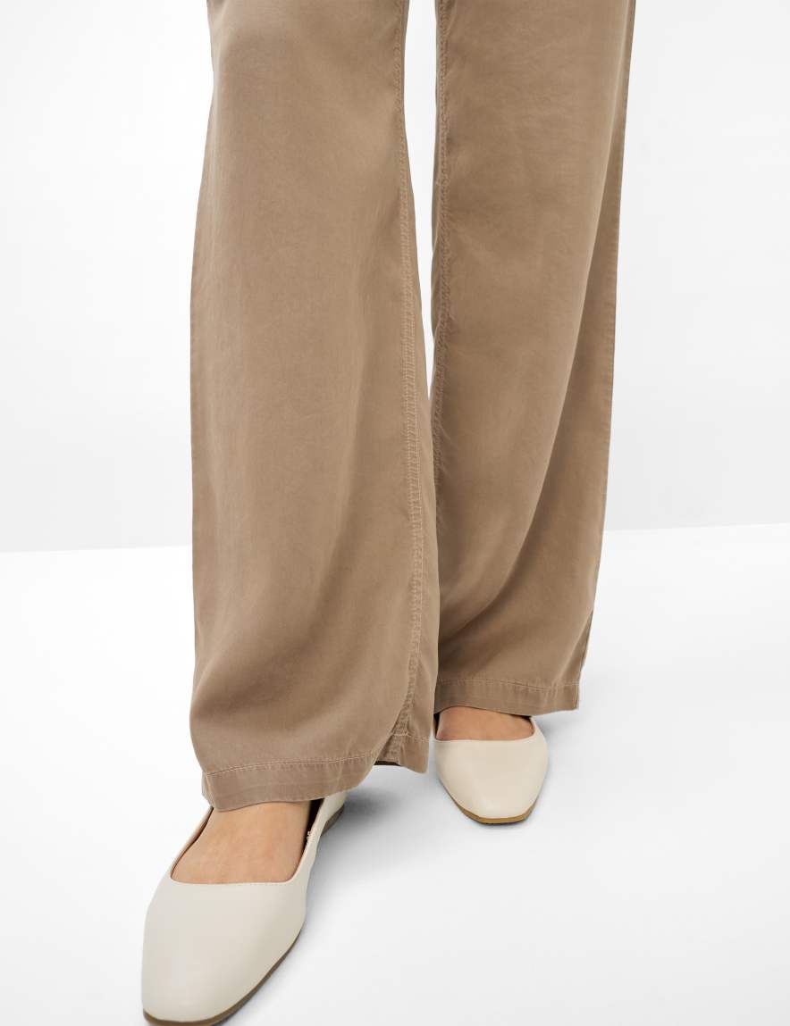 Raphaela By Brax Women's Fashion Pants Style MAINE Light Brown Wide Leg