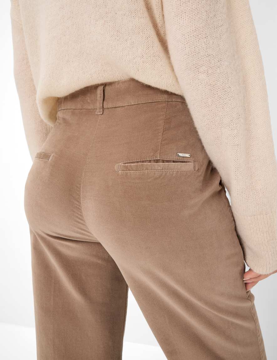 Raphaela By Brax Women's Fashion Pants Style MAINE Light Brown Wide Leg