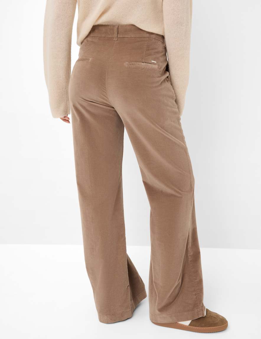 raphaela by brax Women's fashion Pants Style MAINE Light Brown Wide Leg