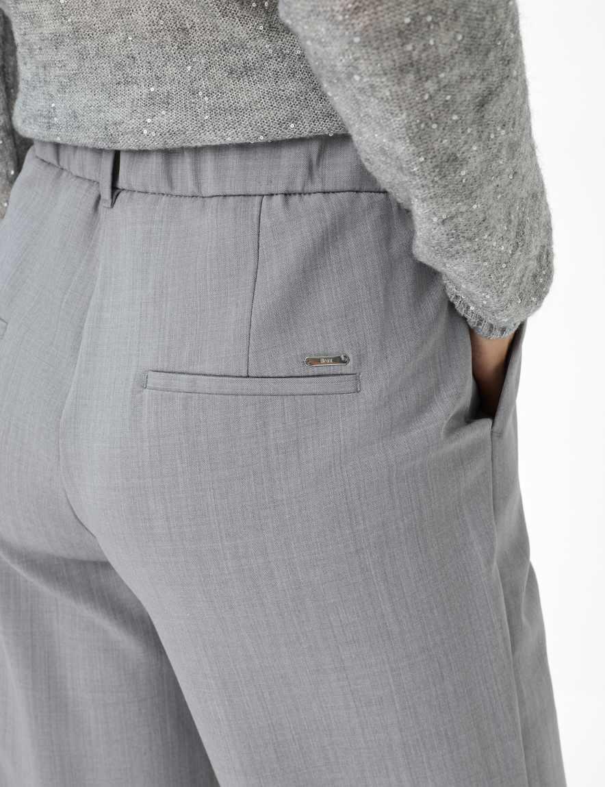 Raphaela By Brax Women's Fashion Pants Style MAINE Light Gray Wide Leg