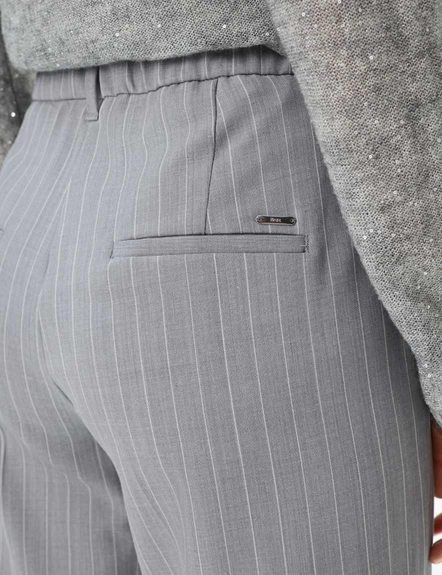 Raphaela By Brax Women's Fashion Pants Style MAINE Light Gray Wide Leg