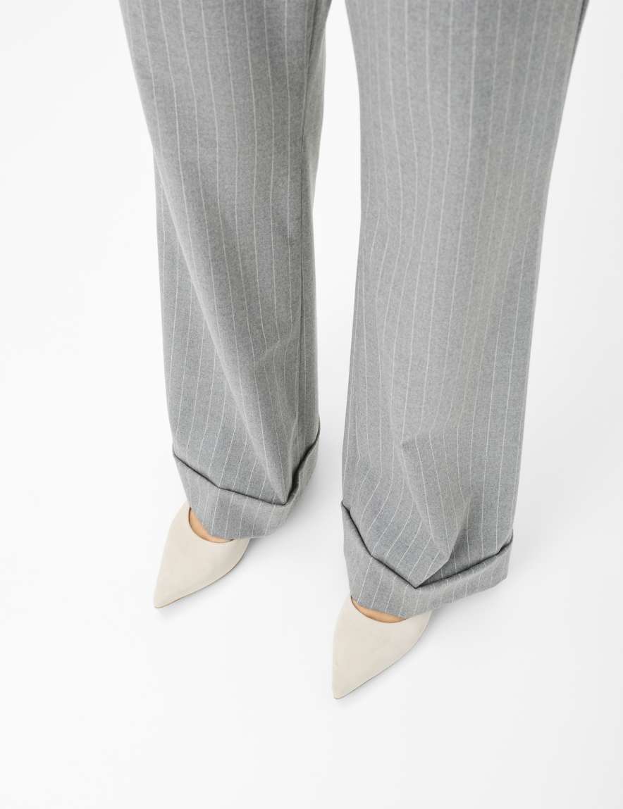 Raphaela By Brax Women's Fashion Pants Style MAINE Medium Gray Wide Leg