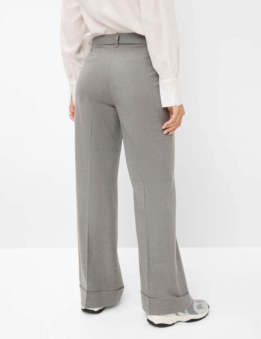 raphaela by brax Women's fashion Pants Style MAINE Medium Gray Wide Leg