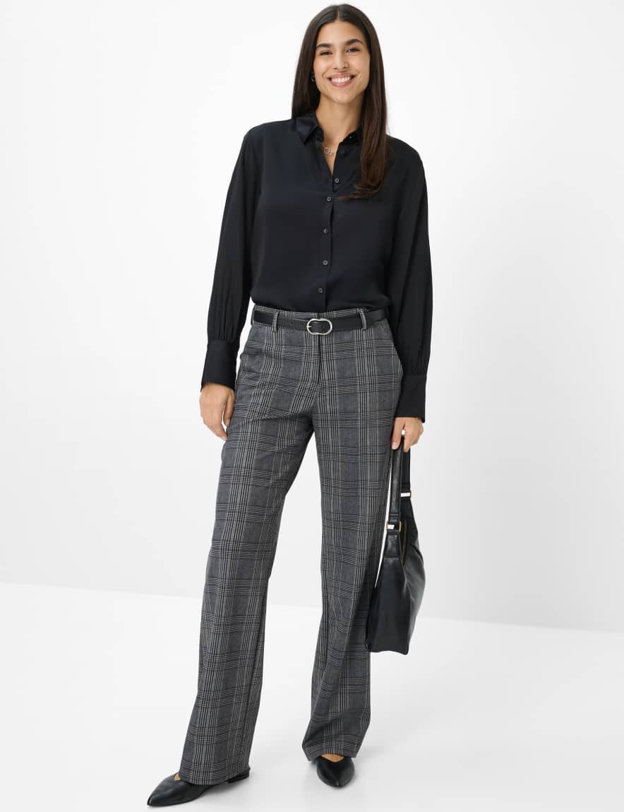 Raphaela By Brax Women's Fashion Pants Style MAINE Medium Gray Wide Leg