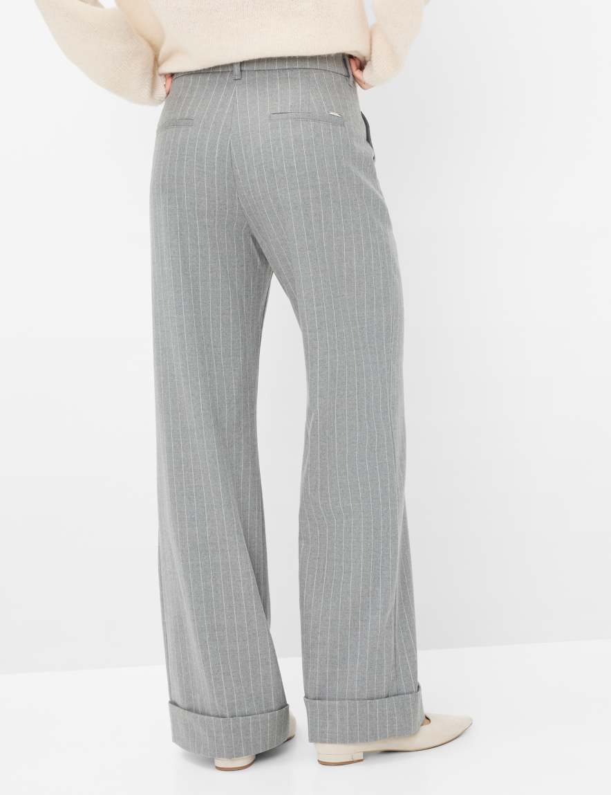 raphaela by brax Women's fashion Pants Style MAINE Medium Gray Wide Leg