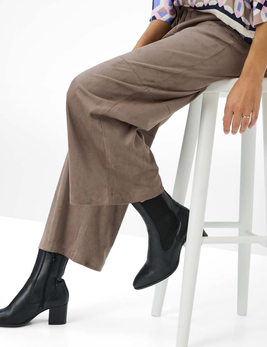 Raphaela By Brax Women's Fashion Pants Style MAINE S Light Brown Wide Leg