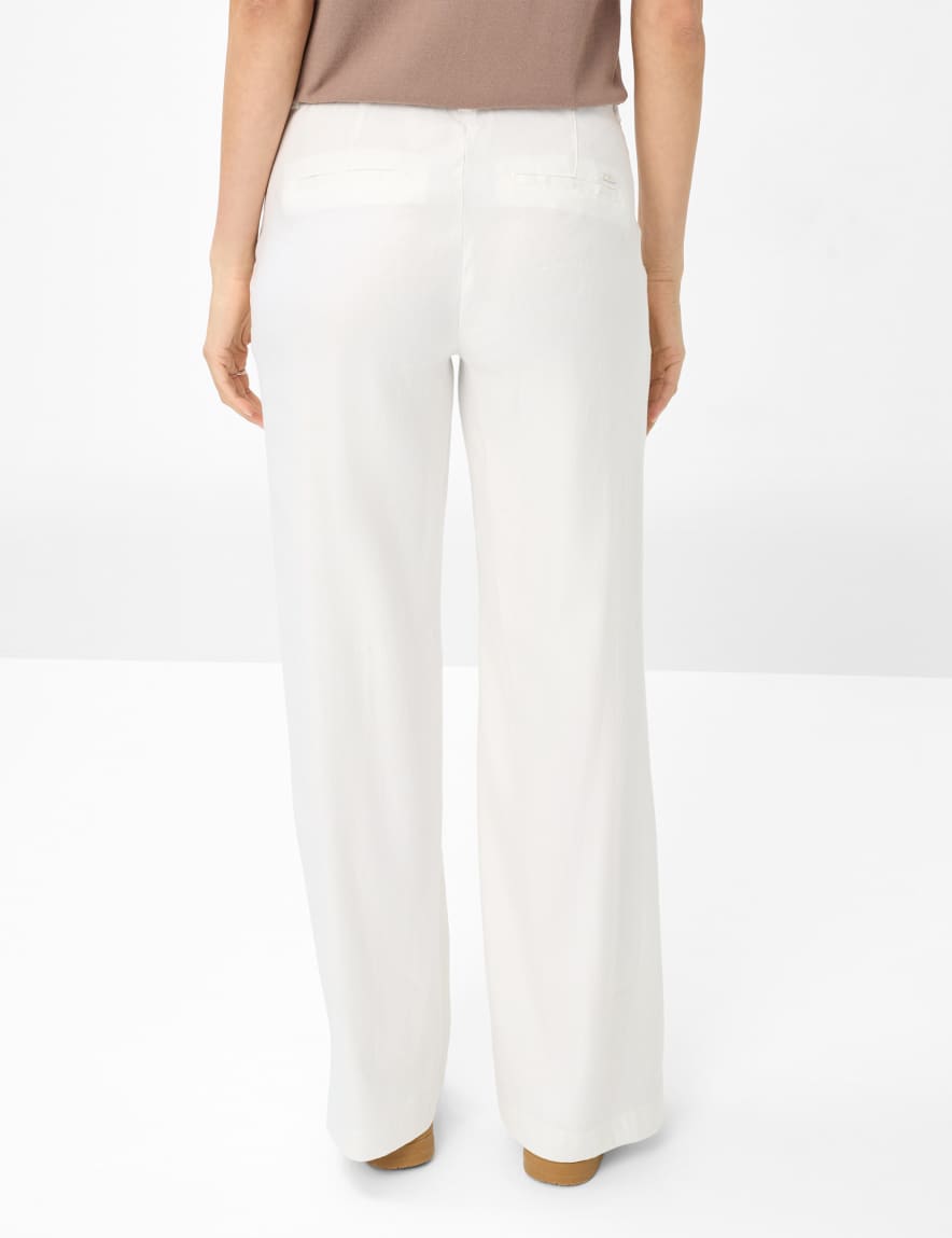 raphaela by brax Women's fashion Pants Style MAINE White Wide Leg ➜ at Brax