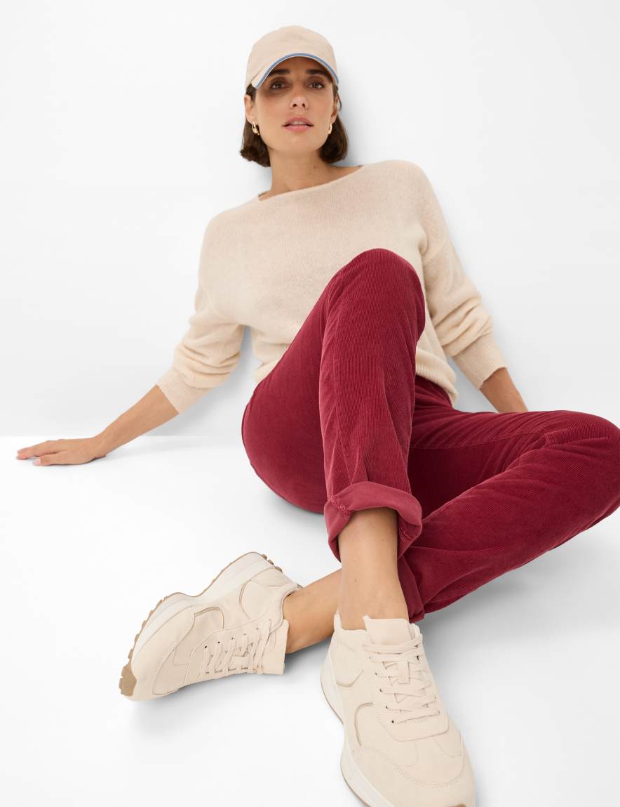 Raphaela By Brax Women's Fashion Pants Style MARY Dark Red Regular Fit