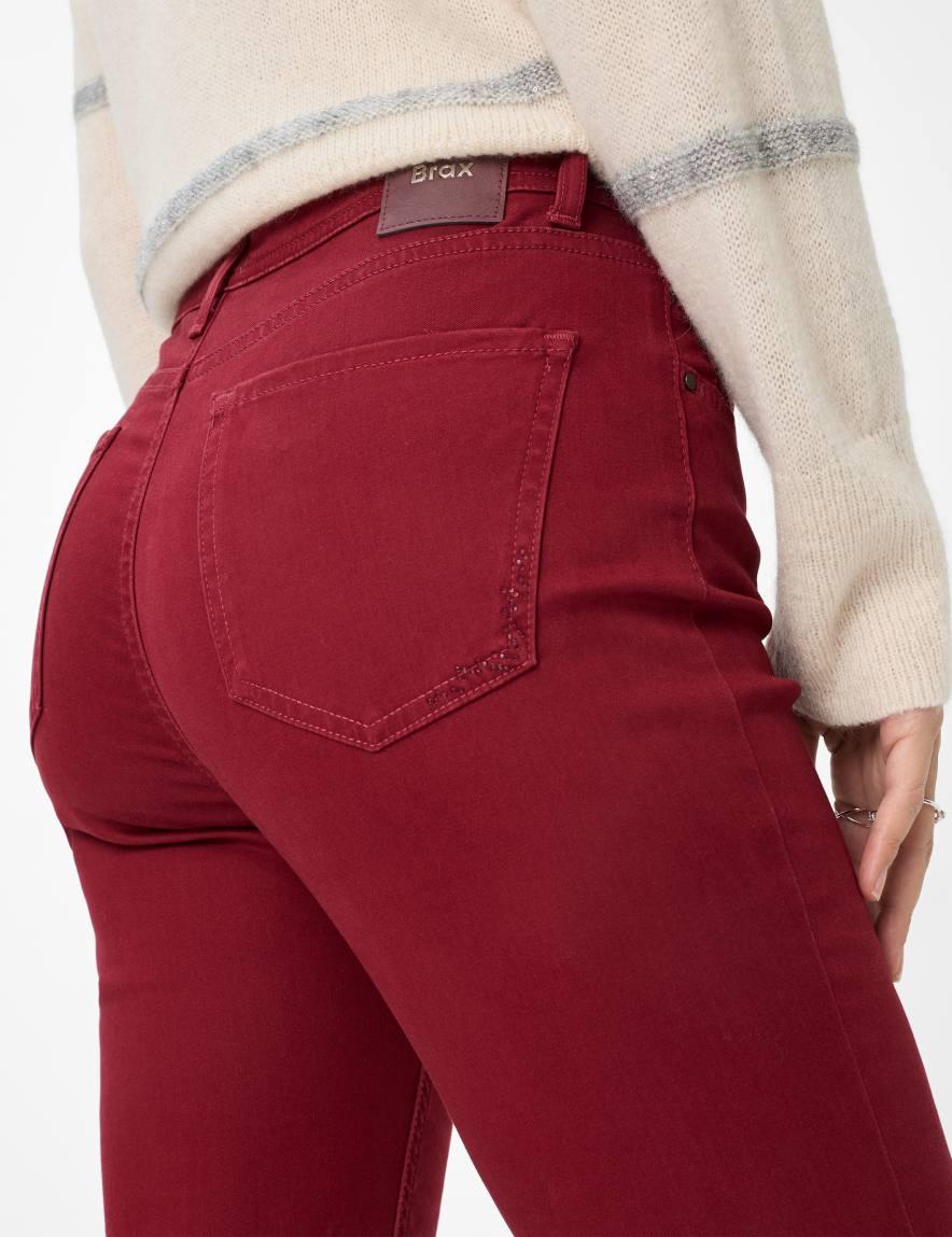 Raphaela By Brax Women's Fashion Pants Style MARY Dark Red Regular Fit