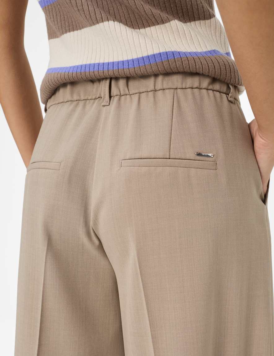 Raphaela By Brax Women's Fashion Pants Style MELLI S Light Brown Wide Leg