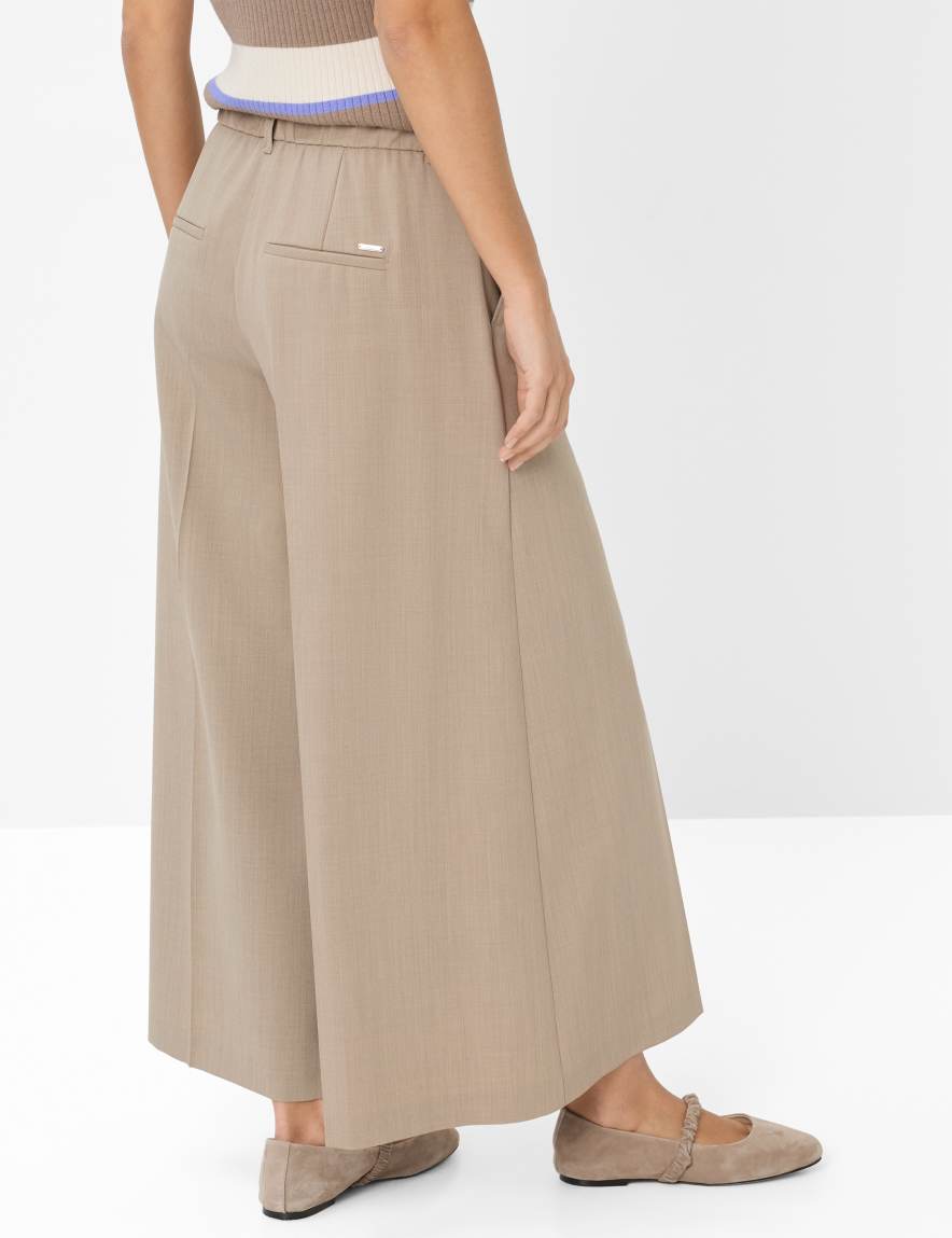 raphaela by brax Women's fashion Pants Style MELLI S Light Brown Wide Leg