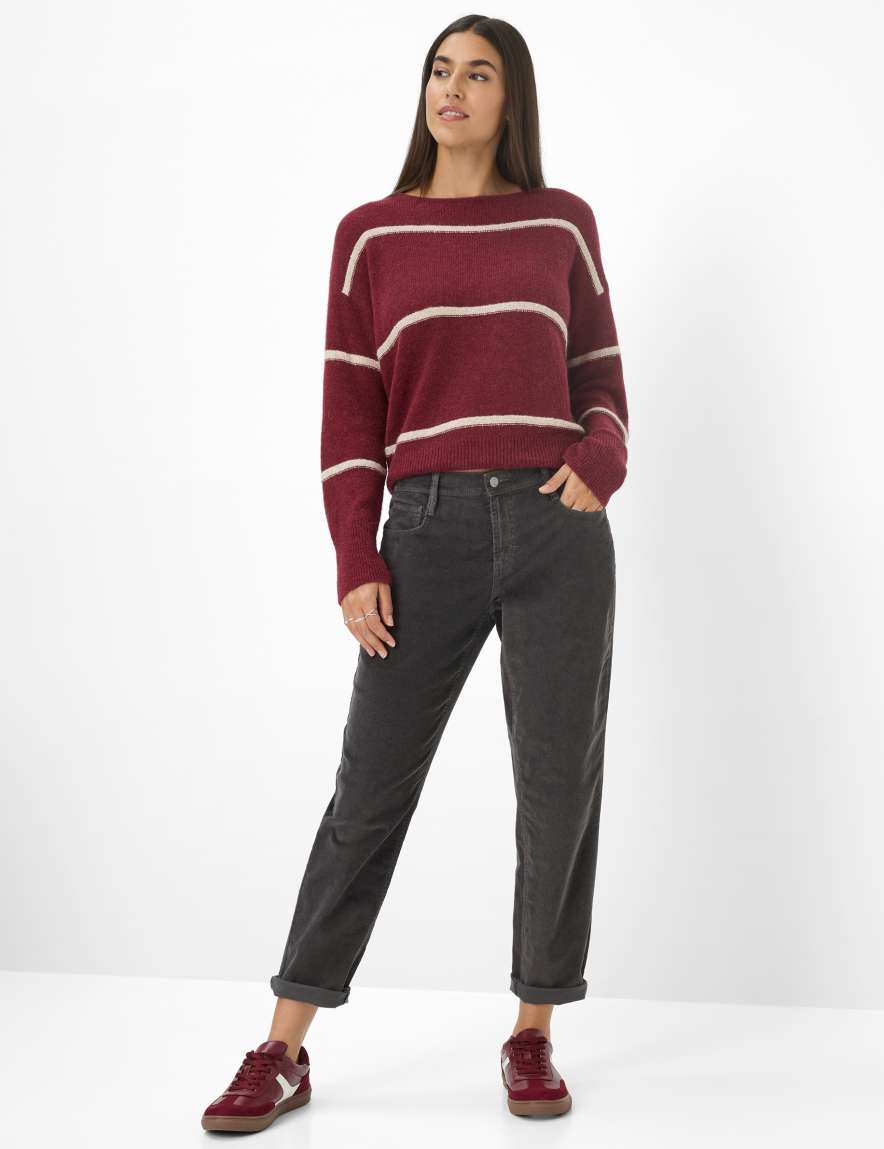 Raphaela By Brax Women's Fashion Pants Style MILEY S Dark Gray Relaxed Fit