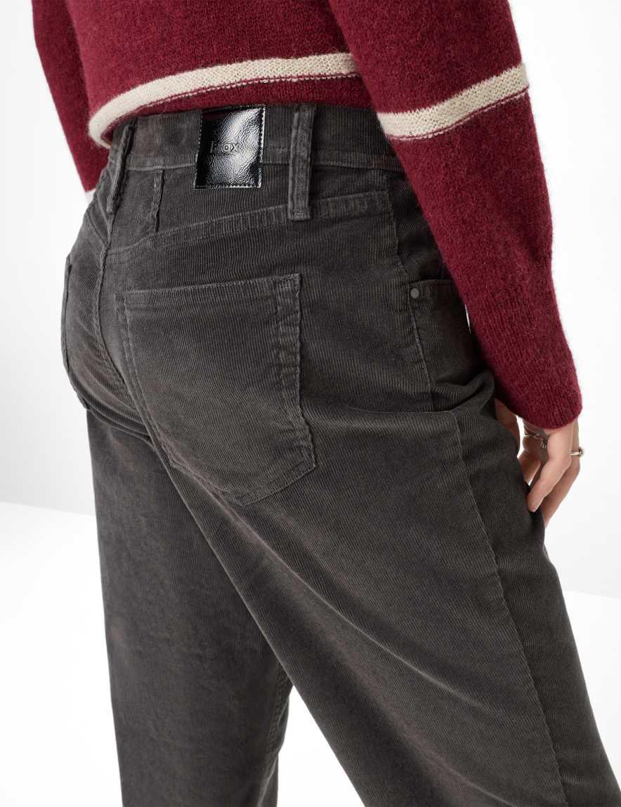 Raphaela By Brax Women's Fashion Pants Style MILEY S Dark Gray Relaxed Fit