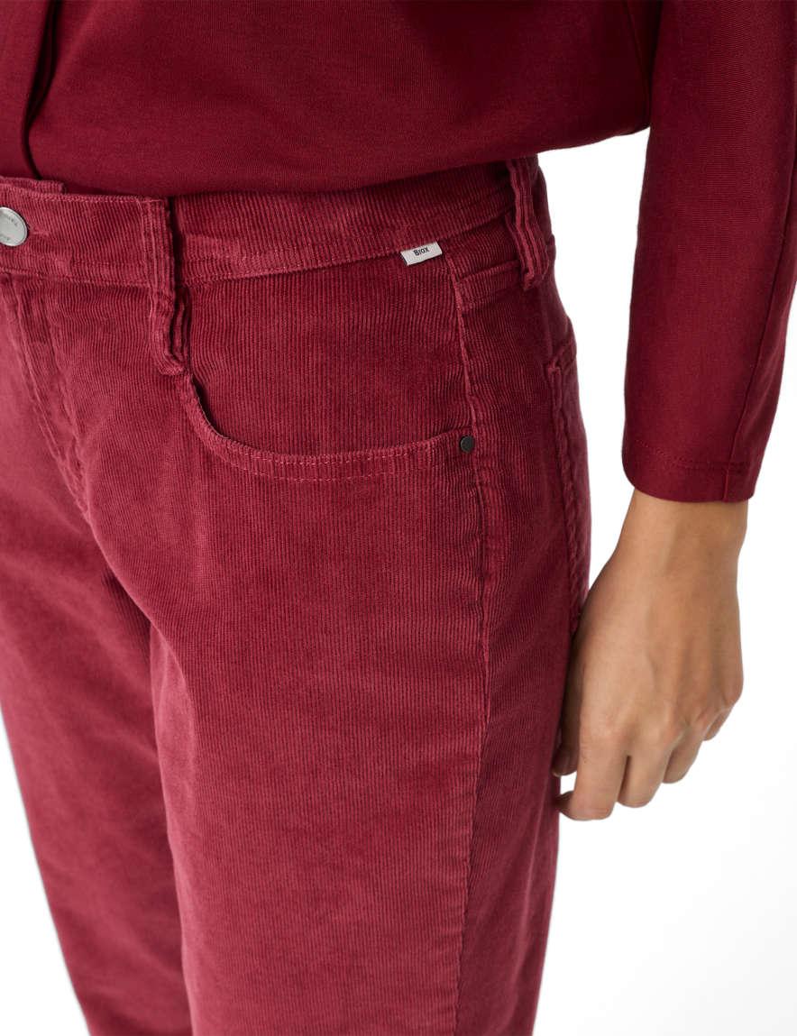 Raphaela By Brax Women's Fashion Pants Style MILEY S Dark Red Relaxed Fit