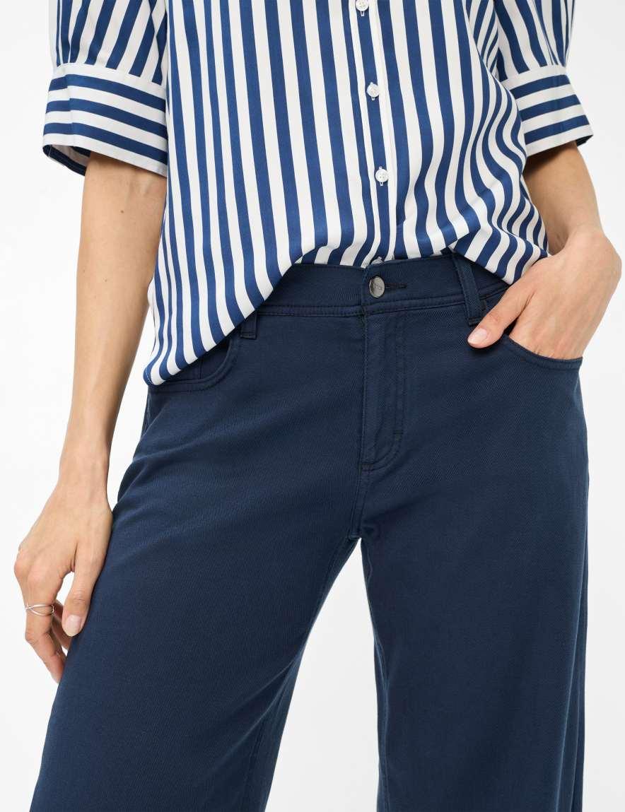 Raphaela By Brax Women's Fashion Pants Style MORGAN Dark Blue Wide Leg