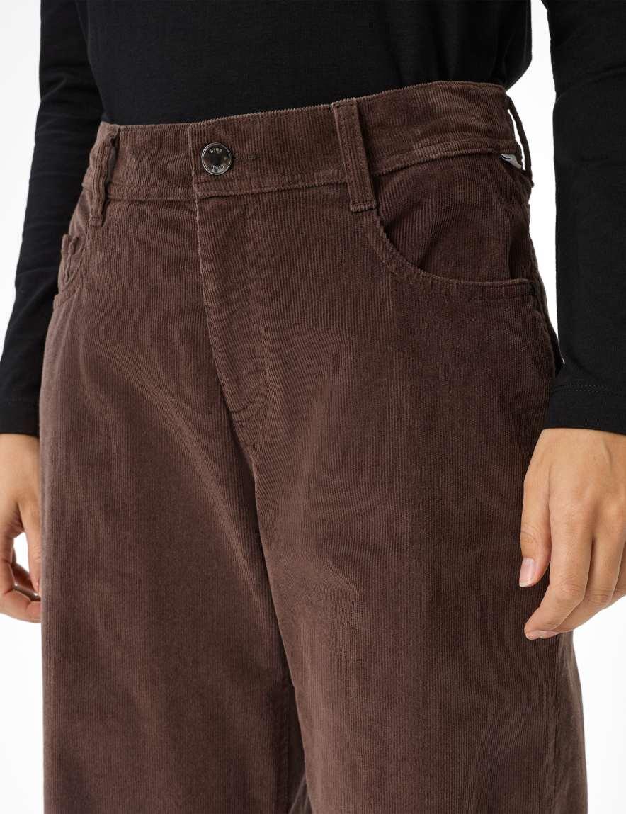 Raphaela By Brax Women's Fashion Pants Style MORGAN Dark Brown Wide Leg