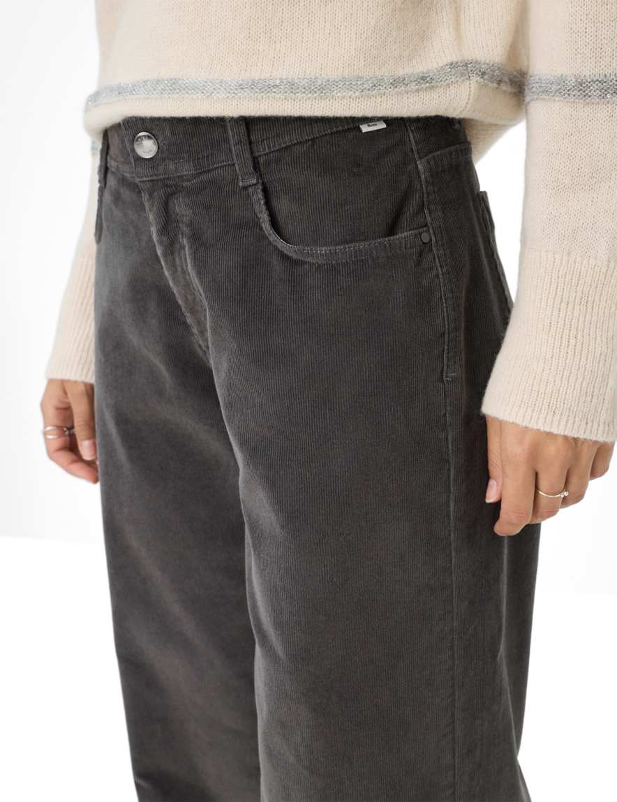 Raphaela By Brax Women's Fashion Pants Style MORGAN Dark Gray Wide Leg