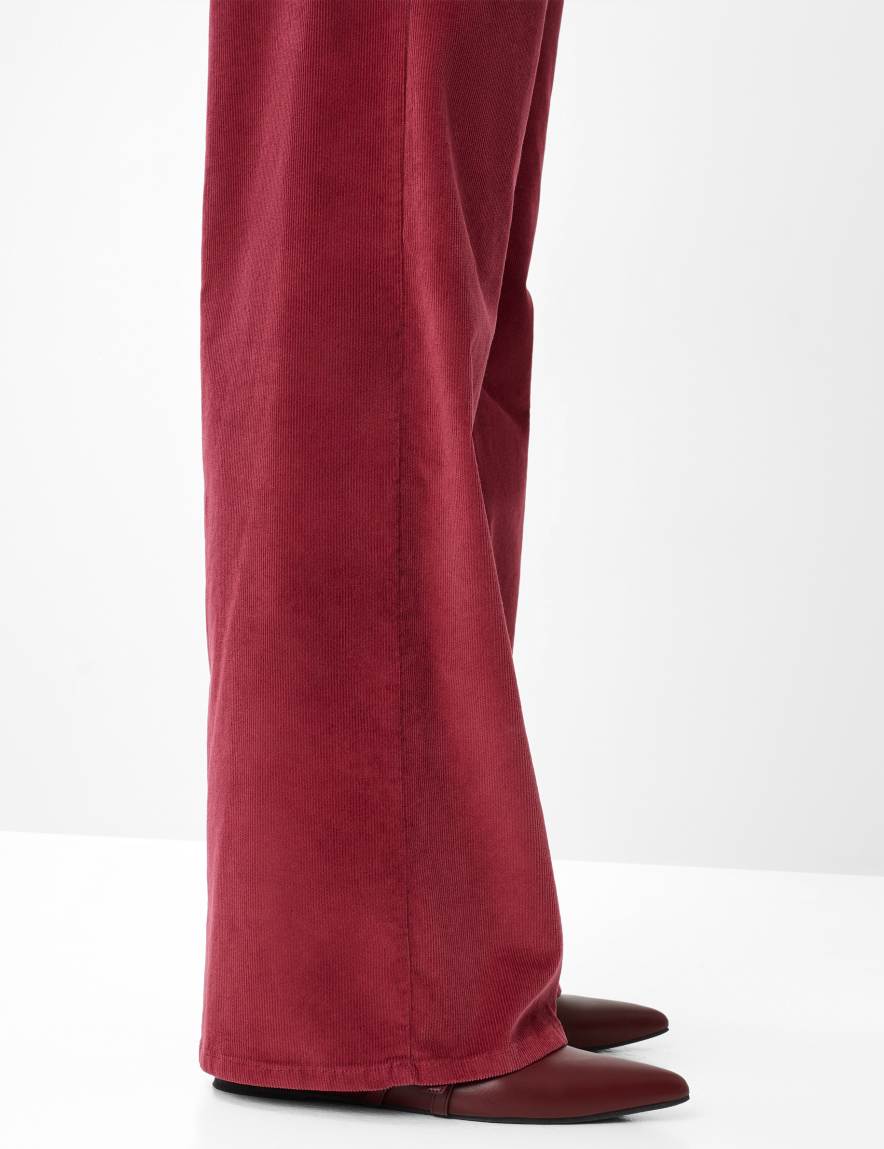 Raphaela By Brax Women's Fashion Pants Style MORGAN Dark Red Wide Leg