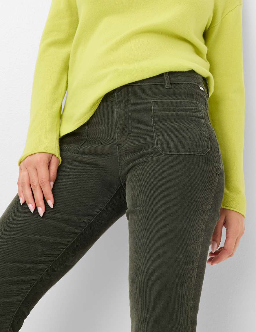 Raphaela By Brax Women's Fashion Pants Style SHAKIRA Dark Green Slim Fit