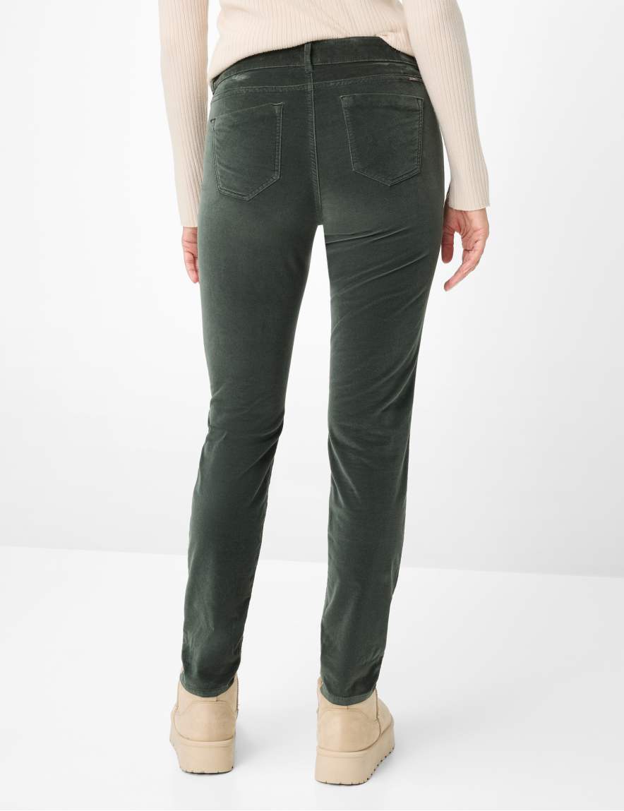 raphaela by brax Women's fashion Pants Style SHAKIRA Dark Green Slim Fit