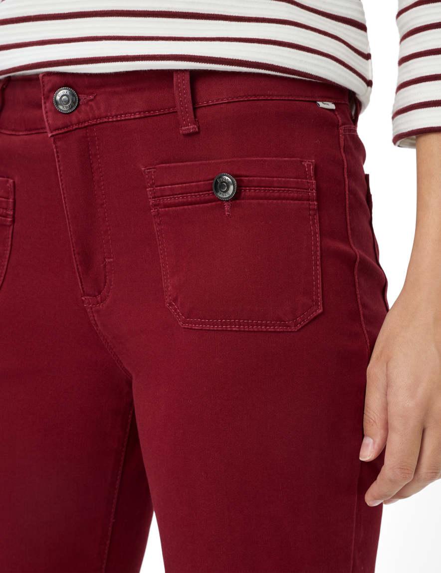 Raphaela By Brax Women's Fashion Pants Style SHAKIRA Dark Red Slim Fit