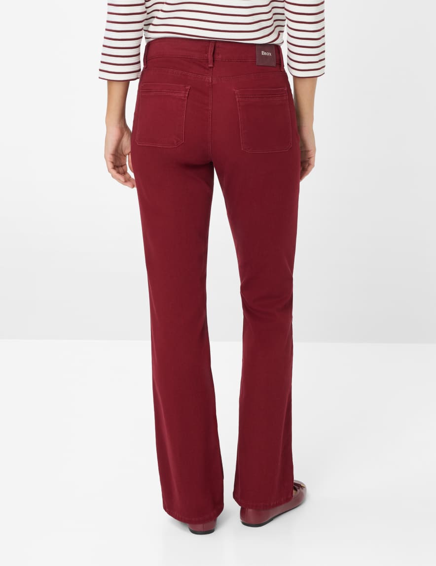 raphaela by brax Women's fashion Pants Style SHAKIRA Dark Red Slim Fit