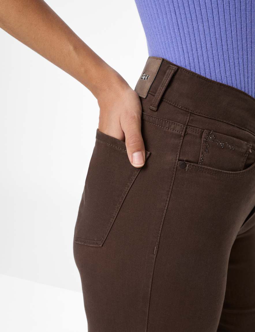 Raphaela By Brax Women's Fashion Pants Style SHAKIRA Perma Brown Slim Fit