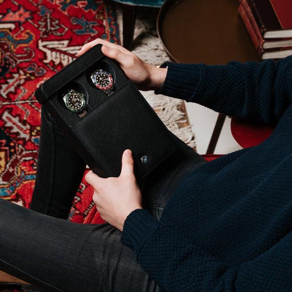 Rapport London Berkeley Double Watch Slipcase | Luxury Watch Accessories | Rapport London