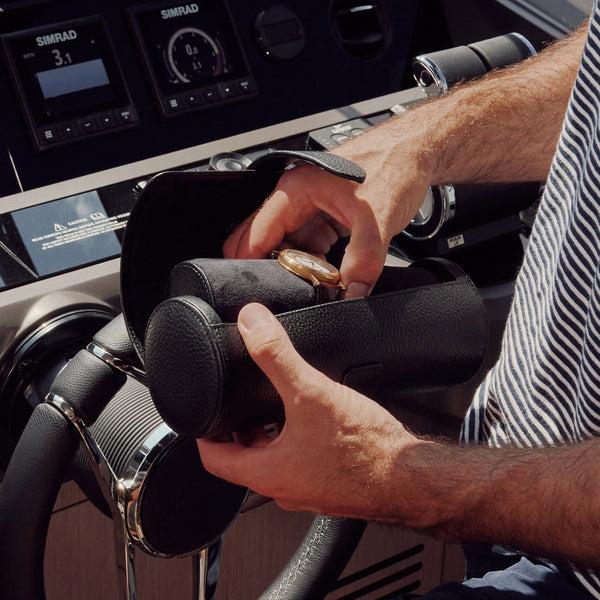 Rapport London Berkeley Three Watch Roll | Luxury Watch Accessories | Rapport London