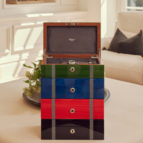 Rapport London Carnaby Watch And Jewellery Box - Black