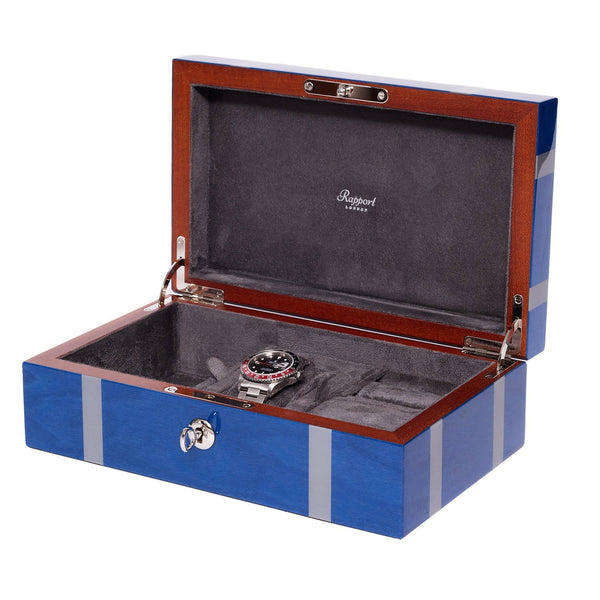 Rapport London Carnaby Watch And Jewellery Box - Blue