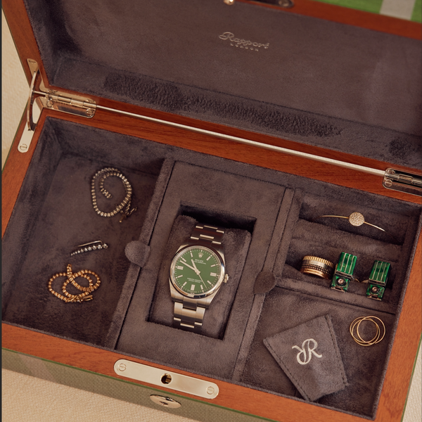 Rapport London Carnaby Watch And Jewellery Box - Green