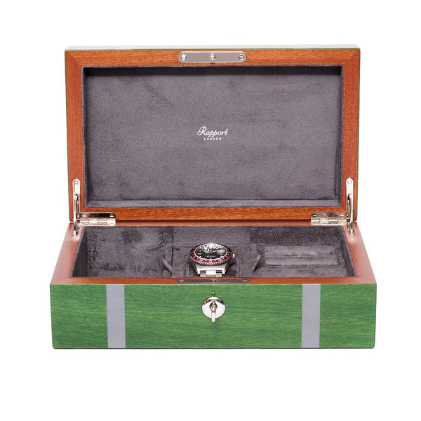 rapport london Carnaby Watch and Jewellery Box - Green rapport london Carnaby Watch and Jewellery Box - Green