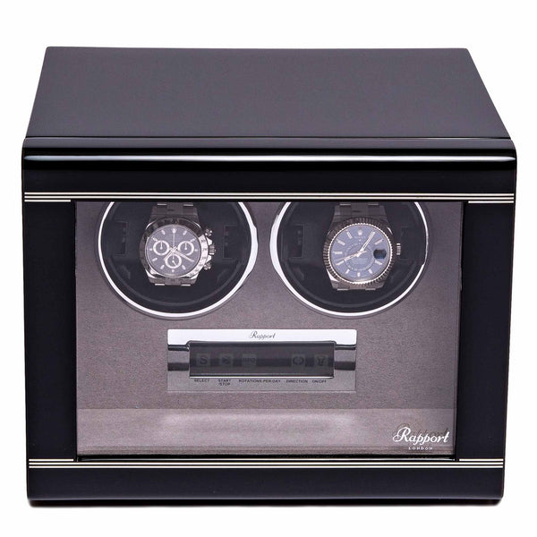 rapport london Formula Duo Watch Winder | Luxury Watch Winder | Rapport London