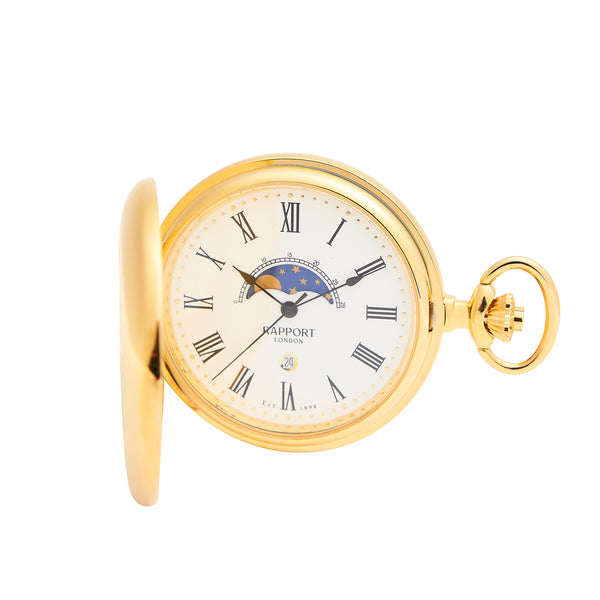 rapport london Half Hunter Pocket Watch | Luxury Pocket Watch | Rapport London