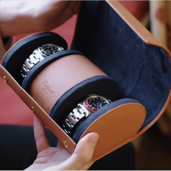 Rapport London Hyde Park Three Watch Roll | Luxury Watch Accessories | Rapport London