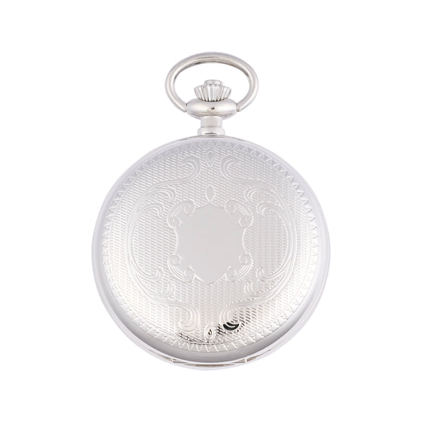 Rapport London Mechanical Full Hunter Pocket Watch - Silver