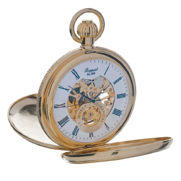 rapport london Mechanical Half Hunter Pocket Watch 50mm | Luxury Watch Accessories | Rapport London