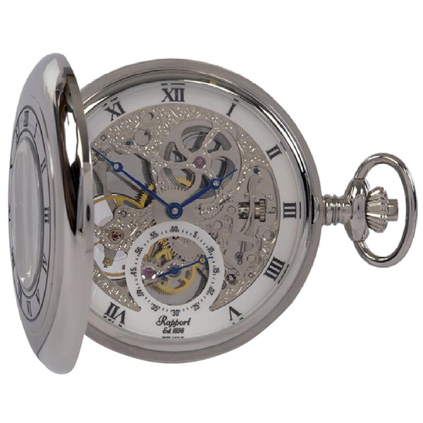rapport london Mechanical Half Hunter Pocket Watch 53mm | Luxury Pocket Watch | Rapport London