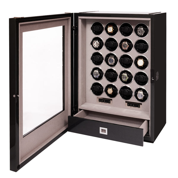 Rapport London Paramount Twenty Watch Winder - Carbon Fibre