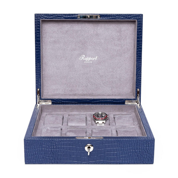 rapport london Brompton Eight Watch Box - Blue
